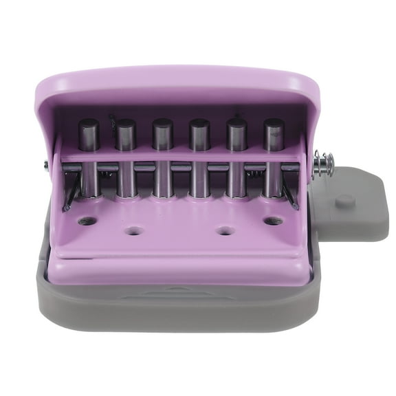 MLINS Loose Leaf Hole Puncher Paper Sheets Hole Maker Manual 6 Hole Punch For Office Hole Punch