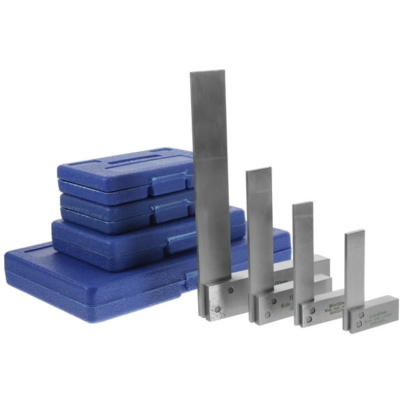 unbranded Mechanical Engineer's Square Steel 90 Degree Wide Bottom Tool Comprehensive Set
