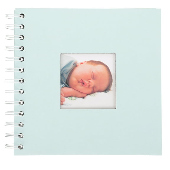 unbranded Memory Book Mini Photo Album Scrapbook for Photos Child Sky-blue