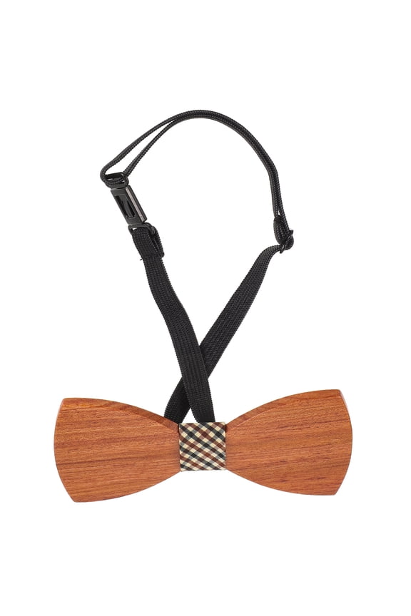 unbranded Men's Wooden Bow Ties Handmade Business Portable Bridegroom Man