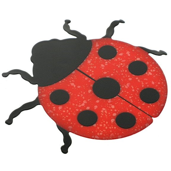 unbranded Metal Beetle Wall Art Bumble Decorations Dragonfly Outdoor Red