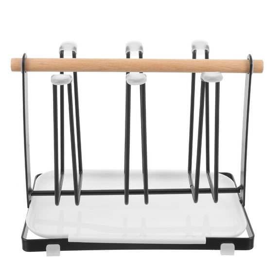 Houderco Cup Saucer Display Stand Carbon Steel 1Set 9.04X7.27X5.11in For Home Use In Living Room