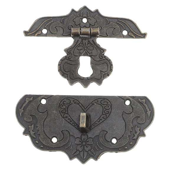 SKISUNO Rectangular Alloy Latch Buckles 1 Set Secure Lock for Tool Boxes and Home Decor Accessories