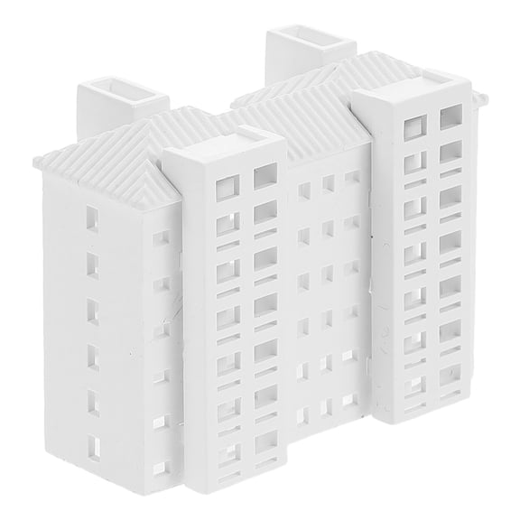 OULII Detailed White Plastic Model Building for Sand Table Architectural Display