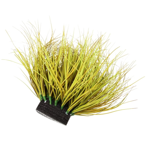 Miniature Grass Diorama Supplies with Green Aquarium Plants and Outdoor Base for Model Landscaping