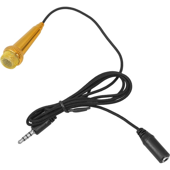unbranded Phone Microphone for Recording Microphones Karaoke Voice Golden