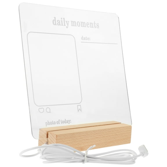 unbranded Mirror Markers Board Lighted Dry Erase Whiteboard with LED Lights