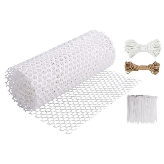 unbranded Moss Poles Mesh Plant Climbing Net Supports Garden Screens and Trellis White