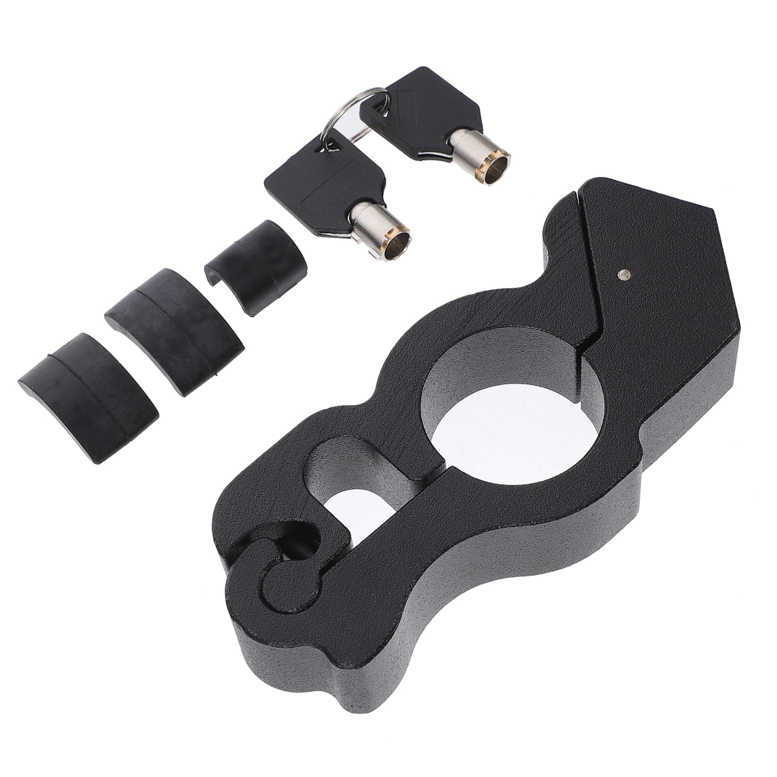 unbranded Motorcycle Accessories Lock for Steering Bike with Key Black