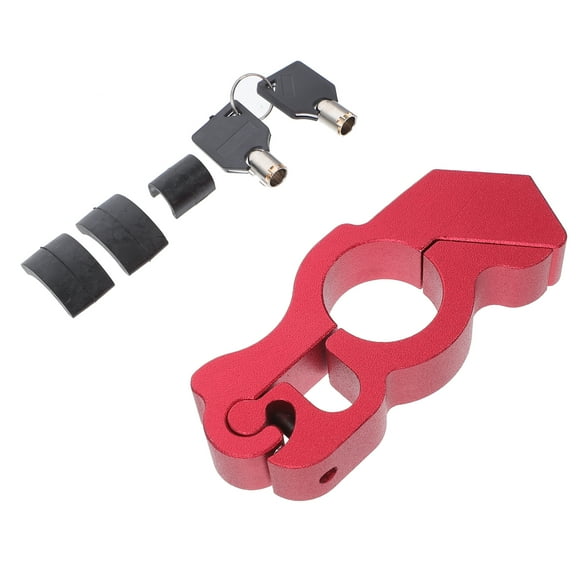 SKISUNO 1Set Motorcycle Throttle Lock Red Compact Handlebar Security Device