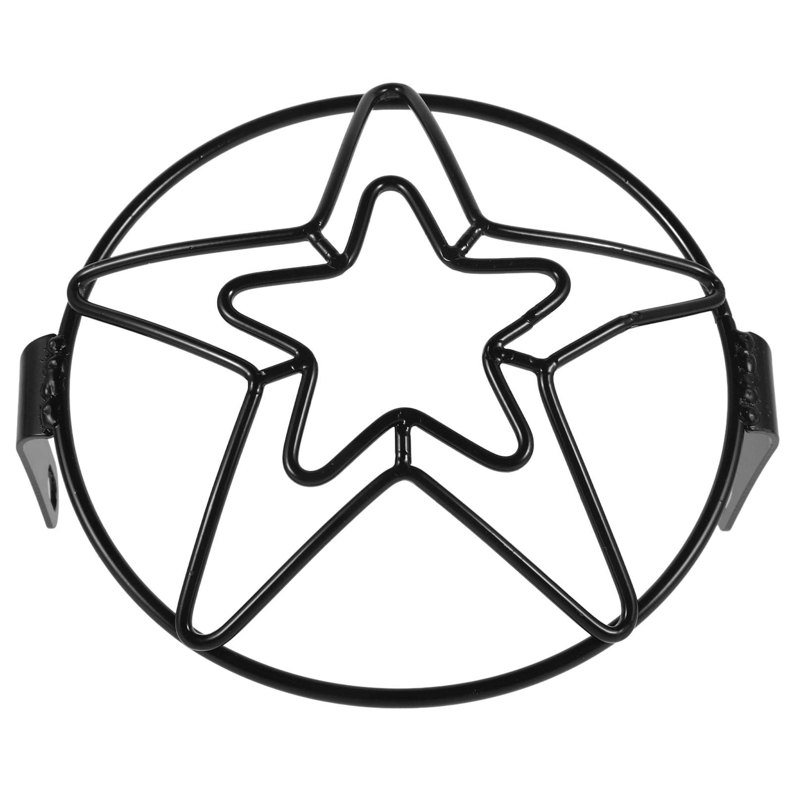 unbranded Motorcycle Headlight Shield Headlight Grille Motorcycle Front Headlight Guard Robust Protection With Star-shaped Grill Design Black