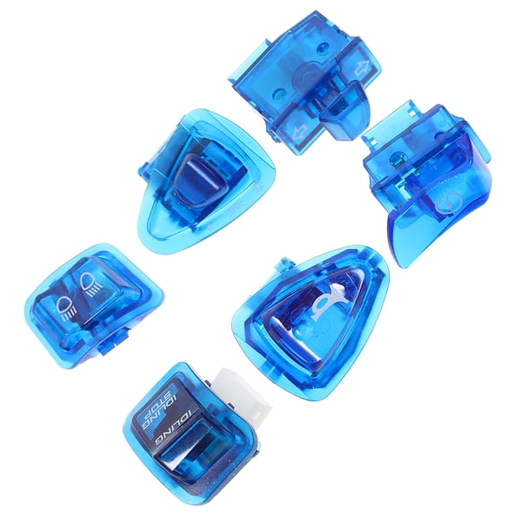unbranded  Motorcycle Modification Accessories Aluminum Headlight Alarm System Switch Blue
