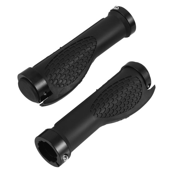 SKISUNO 1Pair Bicycle Handlebar Grips Ergonomic Black Cover for Versatile Riding