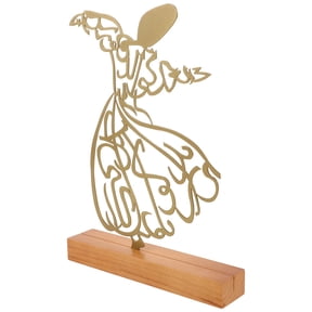 unbranded Musical Note Decoration Centerpieces for Dancing Art Figure Girl Figurine Ornaments Golden