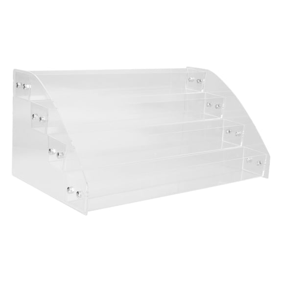 YSNOOWE Nail Display Rack Acrylic 1Pc Space-Saving Makeup Rack 12.18X7.07X5.50in