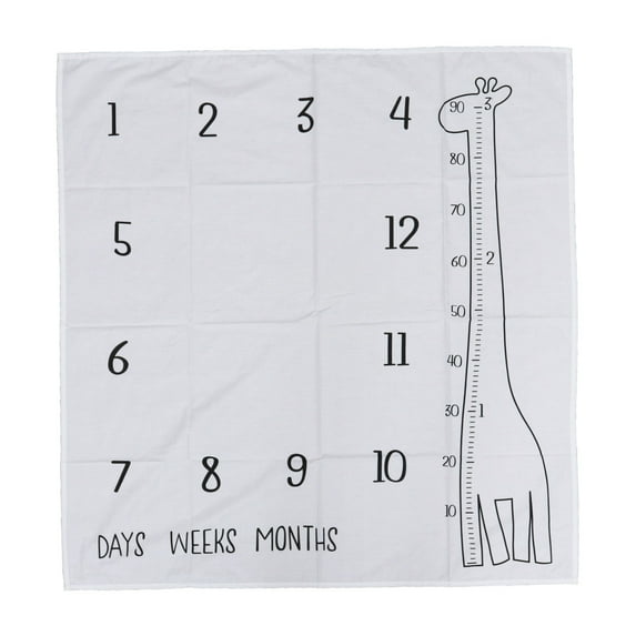 unbranded Newborn Lovely Monthly Milestone Blanket Photo Shoot Background Photography Backdrop Baby Shower Props for Girl Boy (Giraffe)