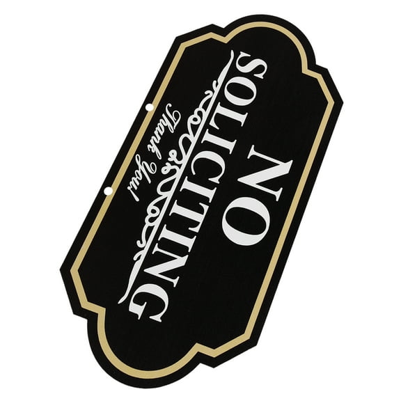 unbranded  No Solicitation Sign Soliciting Magnet for Front Door Welcome Reflective