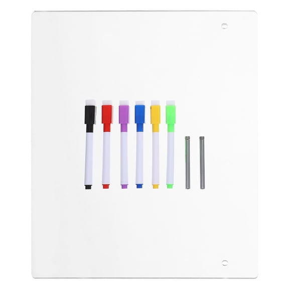 HAMPPLIES Acrylic Reminder Board Transparent 1 Set