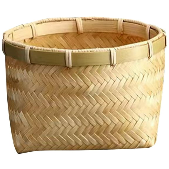 unbranded Office Storage Bins Bamboo Basket Reusable
