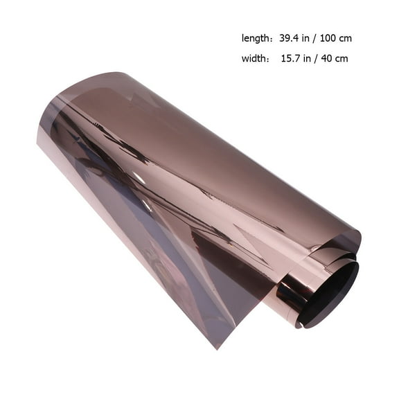 FELTECHELECTR One-Way Window Film PET Film Tea Silver 1Pcs for Commercial Use