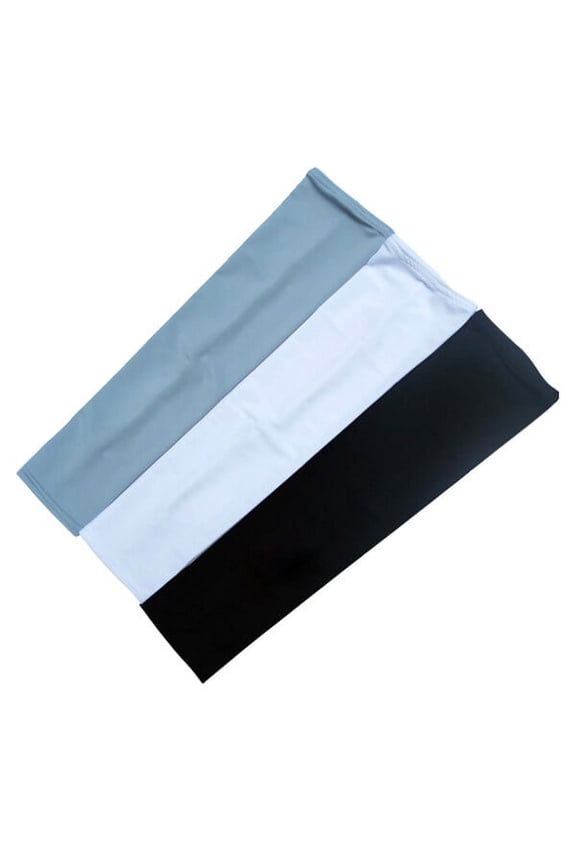 Outdoor Sports Arm Sleeves Unisex Cooling Breathable Sun Anti-UV Oversleeves Size L Grey