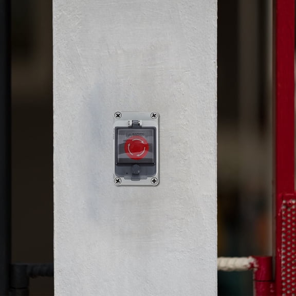 unbranded Outdoor Waterproof Push Start Button Grey Electrical Box 1Pack