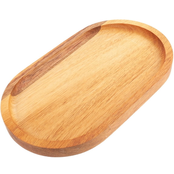 unbranded Oval Tray Food Serving Tray Small Decorative Tray Key Desktop Modeling Picnic Tray Small Tray Wood 20X11.8CM