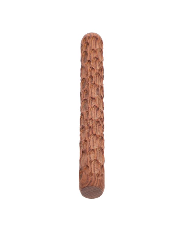 Decorative Patterned Rolling Pin for Pottery, Clay Art, and Craft Projects - Ideal Key Chain Design Tool for Crafting