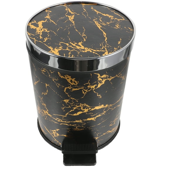 unbranded Pedal Type Waste Container Convenient Trash Can Home Lidded Trash Bucket for Kitchen