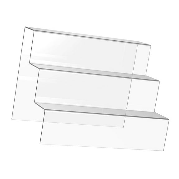 MOKKHNB Tabletop Display Shelf Acrylic 3-Tier Organizer Stand 1Set