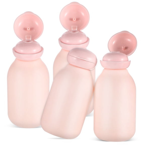 TEHAUX Leakproof Refillable Travel Bottles Set of 4 - Portable Toiletry Containers for Men and Women, Perfect for Vacation and Travel