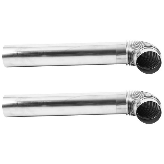 LITINKIMI Outdoor Stove Accessory Chimney Flue Pipe Silver 1 Set 24.4x6.7x3.9in