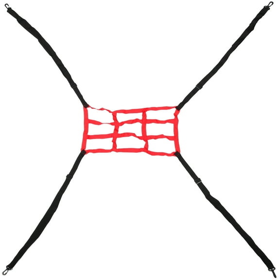 Raindrops Red Football Practice Net for Outdoor Use Made of Nylon Lightweight and Durable 1 Piece