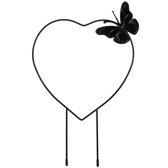 OFFIGAM Reusable Iron Garden Trellis for Climbing Plants and Flowers Black