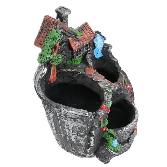 unbranded Planter with Drainage Decorative Pots Succulent Flower Garden Ornament Lawn