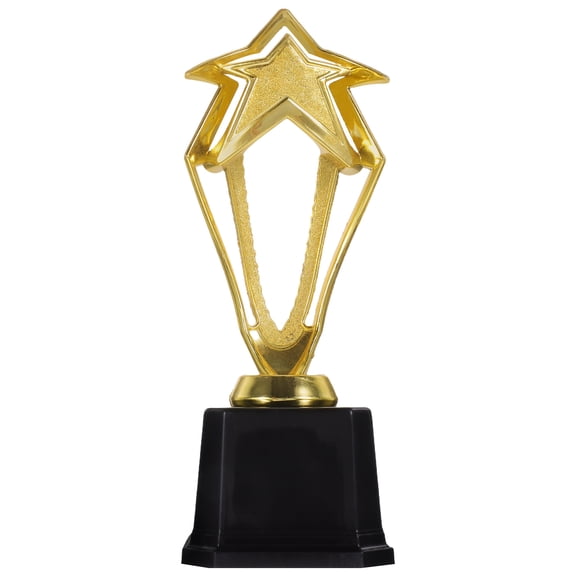 HOOWIFFY Trophy Ornament Golden Plastic 1Pack for Trophy Displays