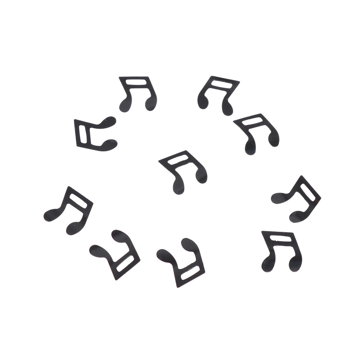 unbranded Plastic Music Notes Music Confetti Theme 1.2*1.1CM Black ...