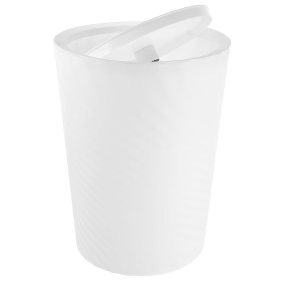 unbranded Plastic Small Trash Can Waste Bins Bathroom Garbage with Lid Mini Office