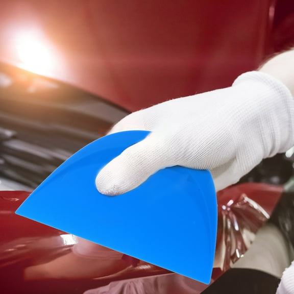 Hytrove Blue Plastic Squeegee for Vehicle Vinyl Wrapping with Durable Material