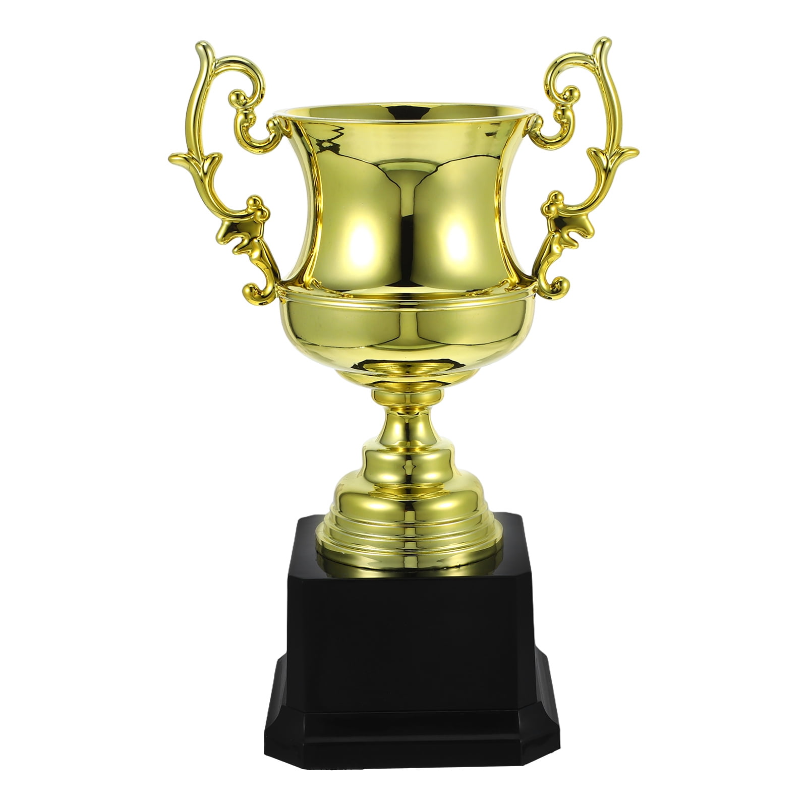 FONDOTIN Golden Plastic Trophy Award with Elegant Craftsmanship for Competitions, Recognition, and Achievement Celebrations