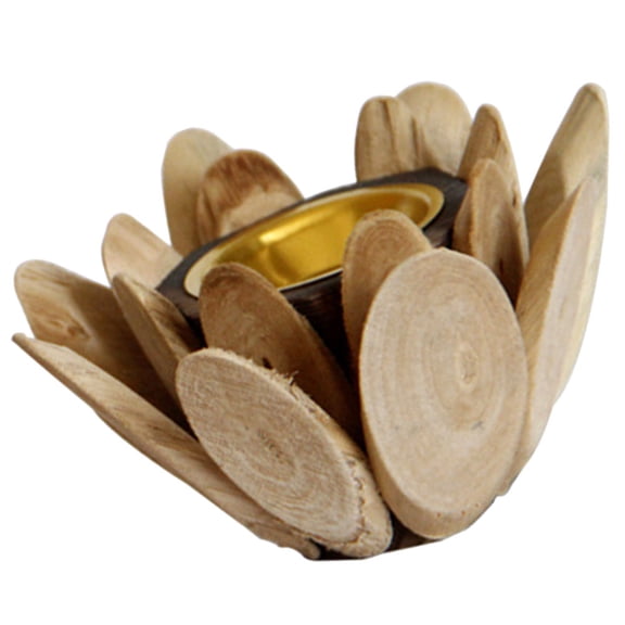 DECORNIJIA Octagonal Shape Incense Stick Holder Wood Black 1Pcs For Bedroom