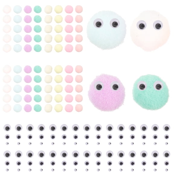 RENACLIPY 300 Small Assorted Color Pompoms for Crafting Pom Pom Arts and Crafts Supplies