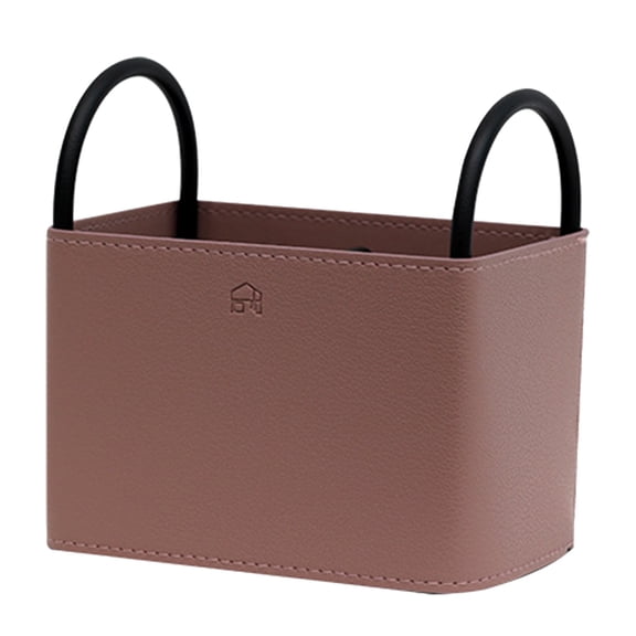 unbranded Portable Storage Box Safe Storage Basket Travel Office 14X13.5CM Brown