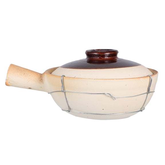 FONDOTIN Earthenware Clay Pot for Cooking Soups, Stews, Rice, and More  Oven- Cookware for Kitchen Use