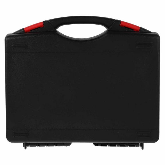 OULII Black PP Plastic Drill Bit Storage Organizer Portable Tool Box Hardware Box 7.76.71.8in