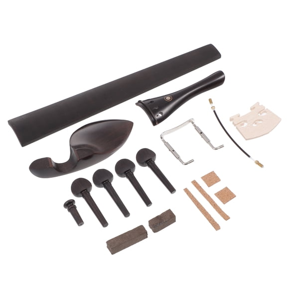 YSNOOWE 4 4 Violin Supplies Assorted Color Ebony Fingerboard Maple Wood Piano Code
