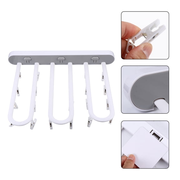 HAMPPLIES Clothes Hanging Rack Storage Rack PP Drying Adults Clothes Drying 1Pack