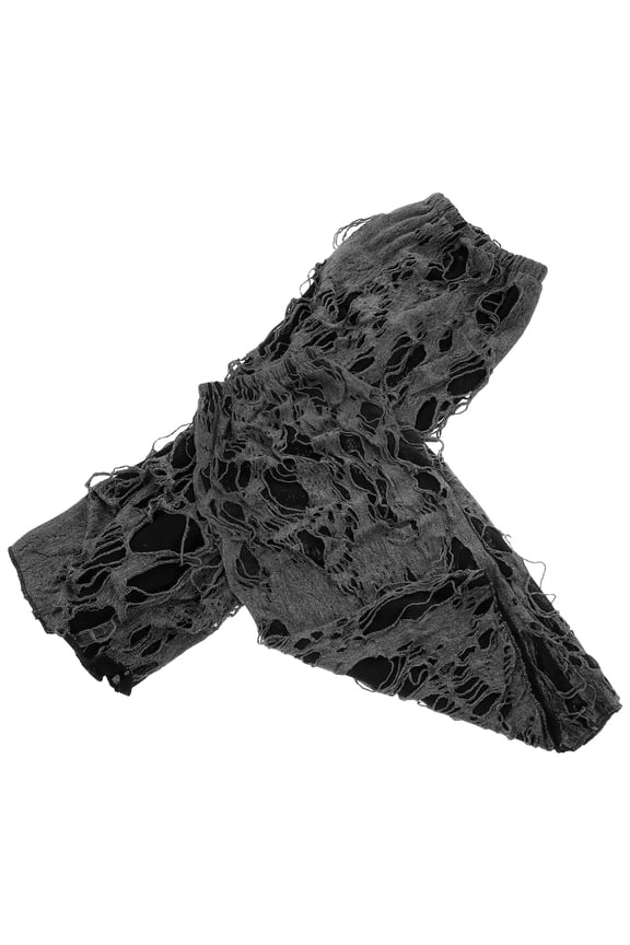 Punk Style Ripped Leg Warmers White Boots Golf Tee Bag Pouches Decor Golfs Accessory Grey