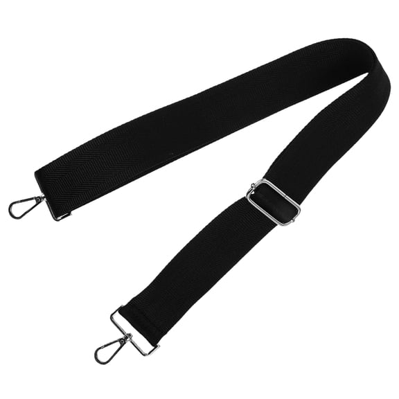 YSNOOWE Sturdy Black Canvas Shoulder Strap Wide Adjustable Length for Laptop and Duffel Bags