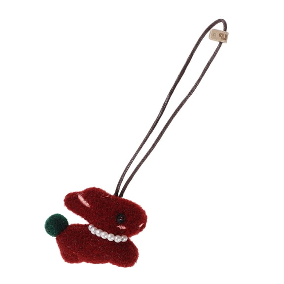 unbranded  Rabbit Keychain Cute Bunny Charm for Car Keys Stylish Keychains for Backpacks Adorable Plush Pendant Multi-Functional Key Holder for Handbags